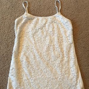 White Aeropostale Lace Tank top